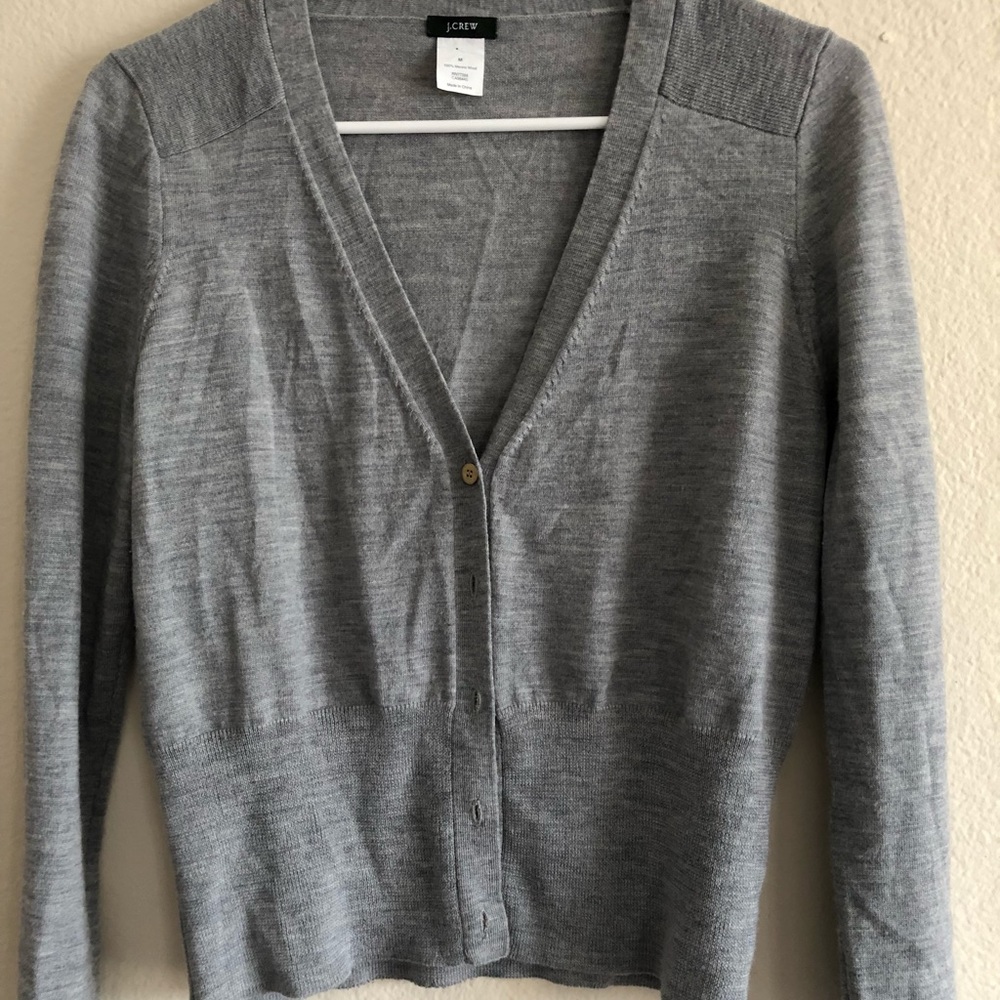 J. Crew Gray Women's Cardigan Sweater
